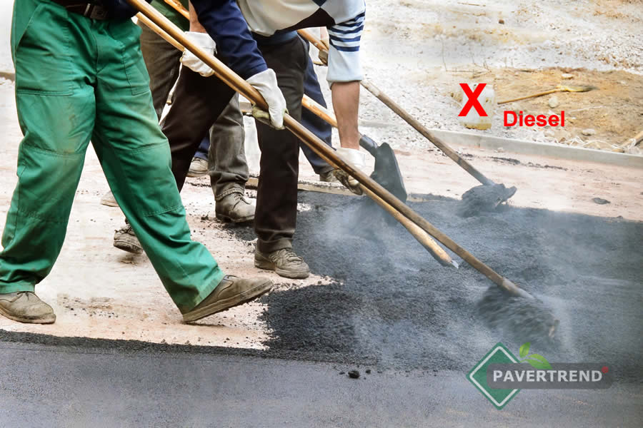 Sold contamination with diesel. Avoid EPA fines with Pavertrend™